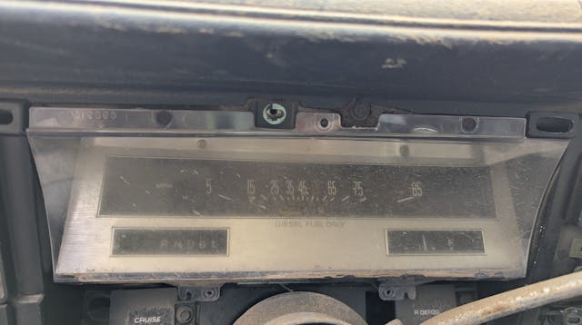 1980 Oldsmobile Ninety-Eight parts car speedometer