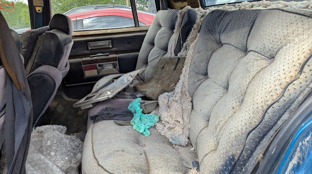 1980 Oldsmobile Ninety-Eight parts car interior rear seat