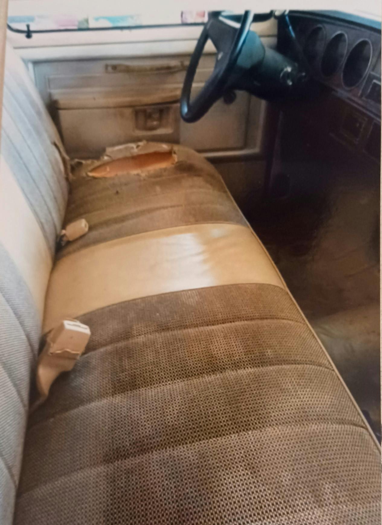 1984 Dodge Ram pickup interior seat