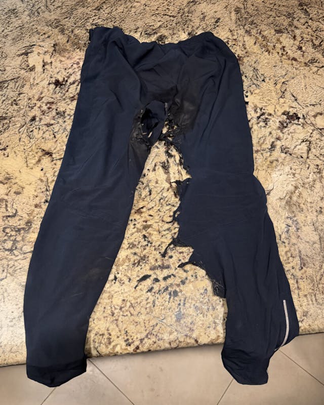 Aaron Robinson Fuel Burn Accident pants