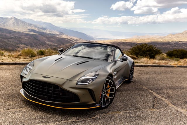 2026-Aston-Martin-Vantage-Roadster-Satin-Titanium-Grey front three quarter