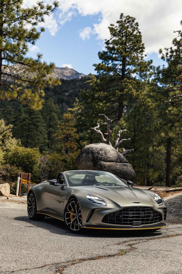 2026-Aston-Martin-Vantage-Roadster-Satin-Titanium-Grey front three quarter vertical