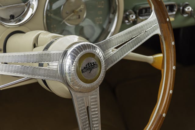 Cunningham C-3 5214 steering wheel close up