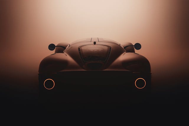 De Tomaso P72 rear silhouette