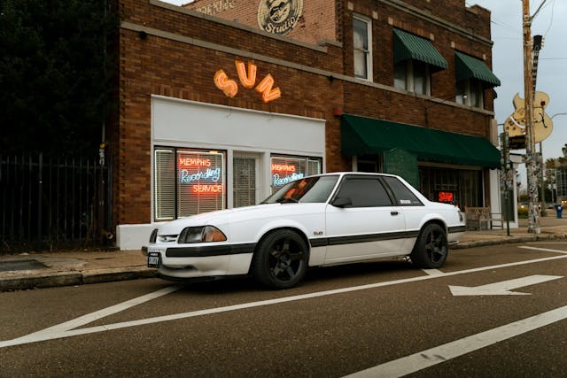 1990 Ford Mustang LX 5.0 custom front three quarter