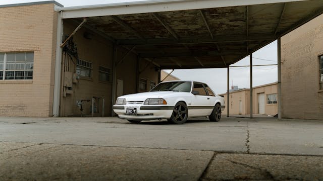 1990 Ford Mustang LX 5.0 custom front three quarter