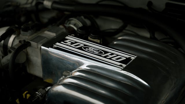1990 Ford Mustang LX 5.0 custom engine detail