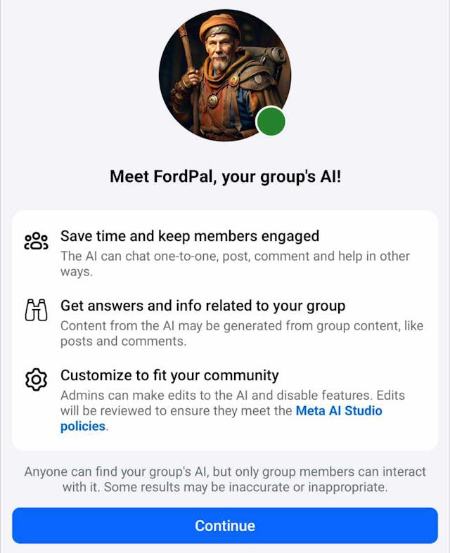 Facebook AI chatbot