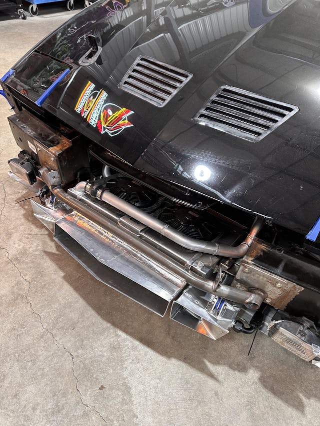 Hertel Trans Am GTA track car nose custom cooling