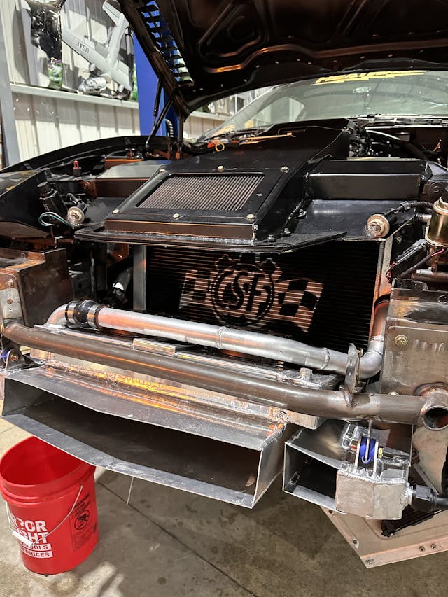 Hertel Trans Am GTA track car engine cooling closeup