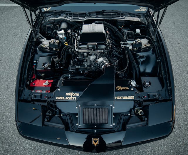 Hertel Trans Am GTA track car engine bay full