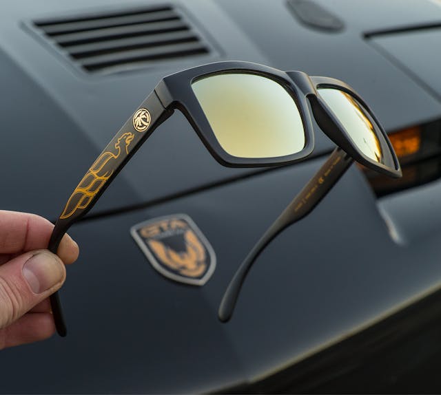 Hertel custom trans am matching heatwave sunglasses
