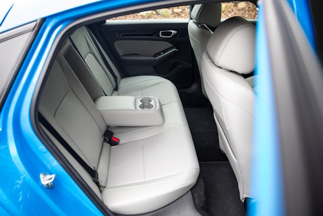 2025 Honda Civic Hatchback Sport Touring Hybrid interior rear seat