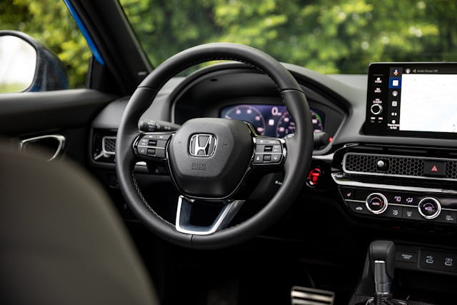 2025 Honda Civic Hatchback Sport Touring Hybrid steering wheel