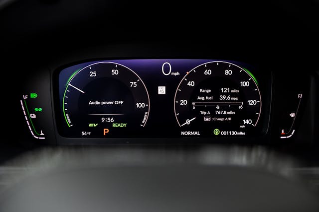 2025 Honda Civic Hatchback Sport Touring Hybrid gauges