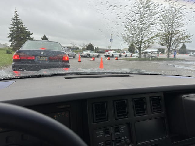 autocross line in 1985 Corvette