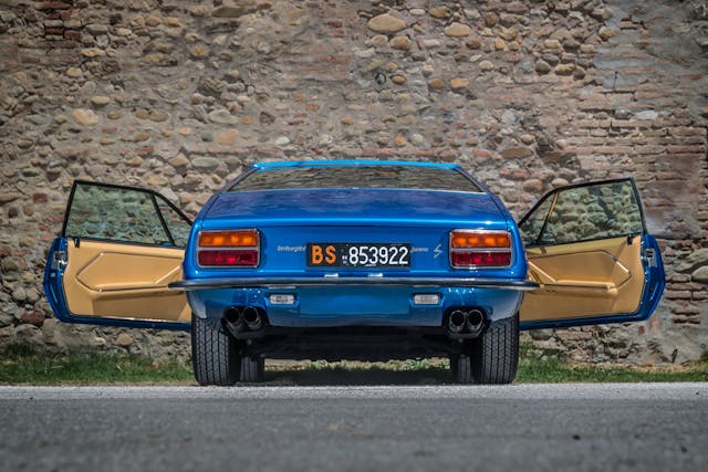 Lamborghini Jarama rear doors open