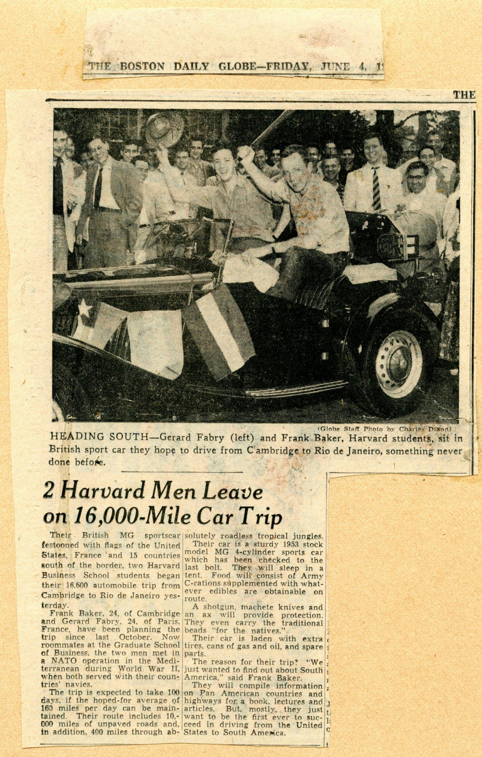MG Rio Road Trip Leaving article Boston Globe