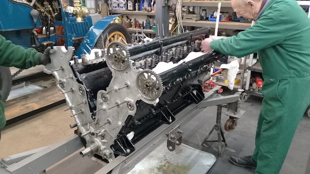 Mayhead camshafts being refitted