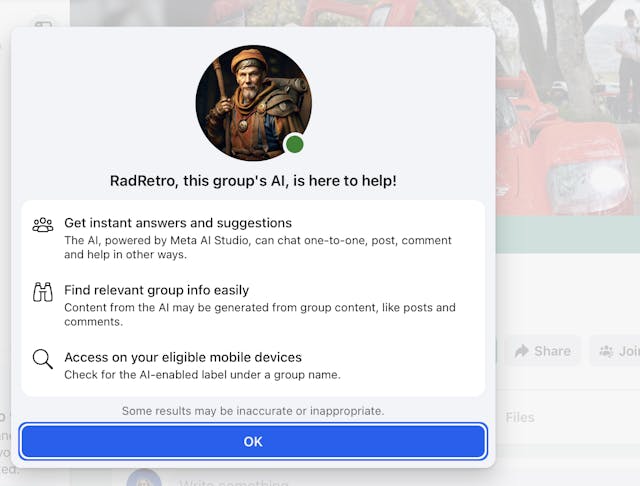 Facebook AI chatbot