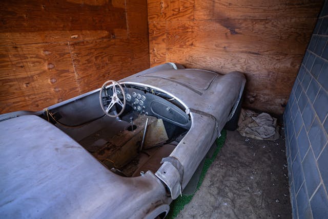 Shelby Cobra Barn Find Hunter interior high angle