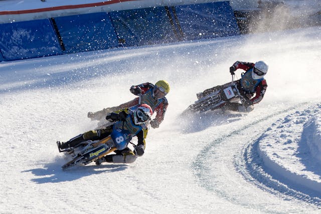 Swedish Moto Ice Racing Action Flickr Henrik Sandstrom