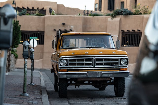 1971 Ford Pickup front Roadtrip Bowman father son