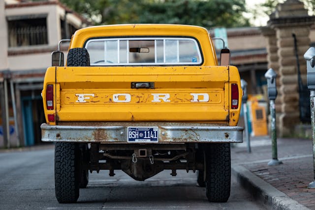1971 Ford Pickup rear Roadtrip Bowman father son