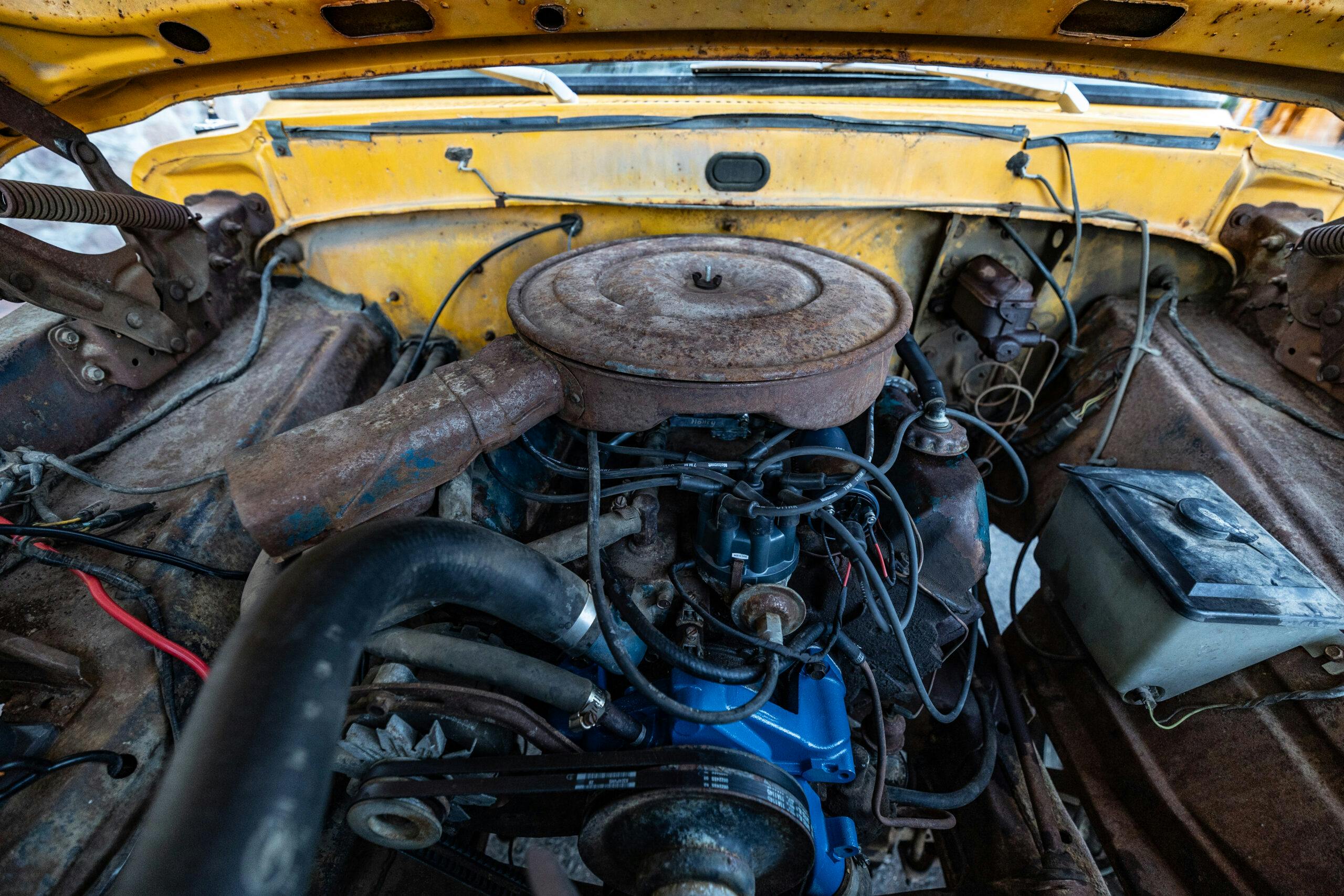 1971 Ford Pickup engine Roadtrip Bowman father son