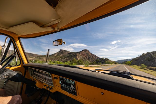 1971 Ford Pickup open road Roadtrip Bowman father son