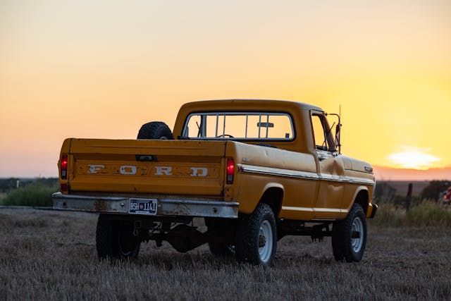 1971 Ford Pickup rear three quarter Roadtrip Bowman father son
