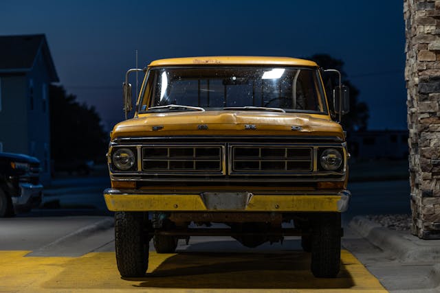 1971 Ford Pickup front dark Roadtrip Bowman father son