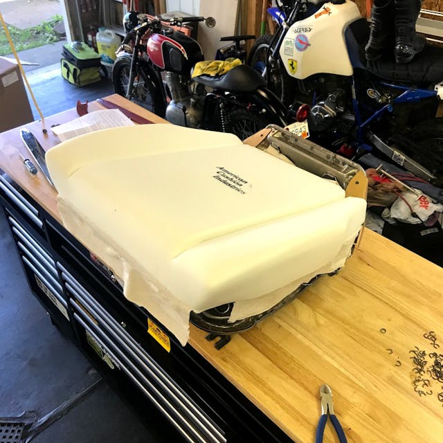 New seat foam on Corvair seat