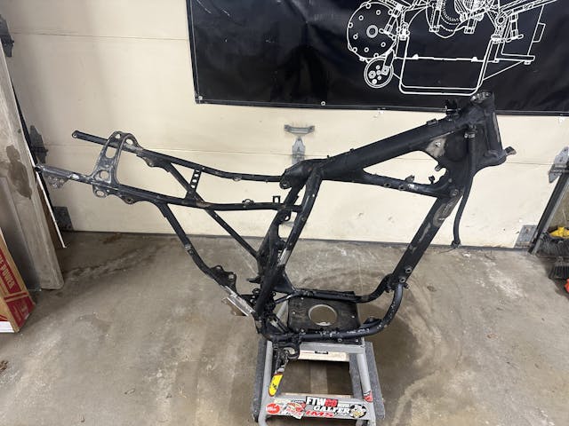 Honda XR600R bare frame