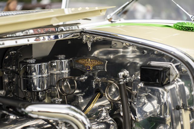 2025 Greenwich Concours 1932 Duesenberg Model J engine