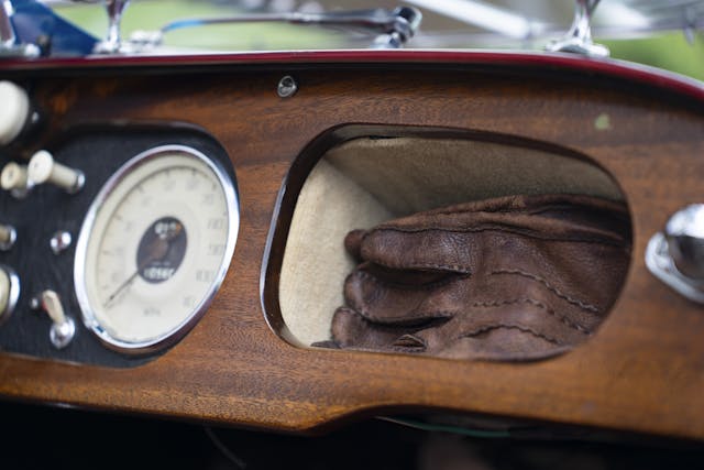 1960 Morgan Plus-4 glove compartment
