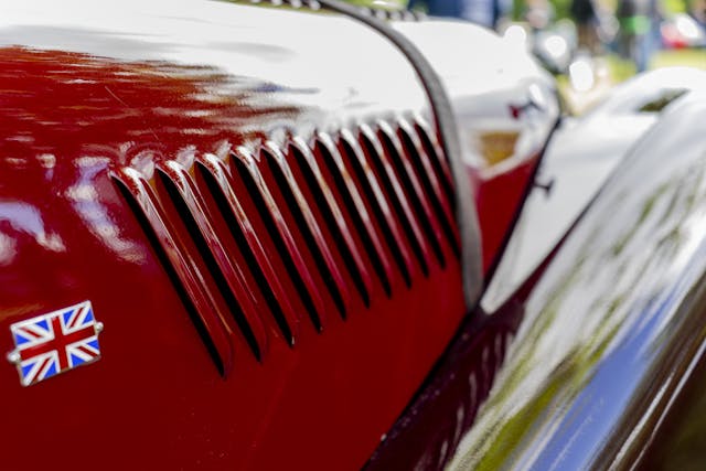 1960 Morgan Plus-4 hood aero vents