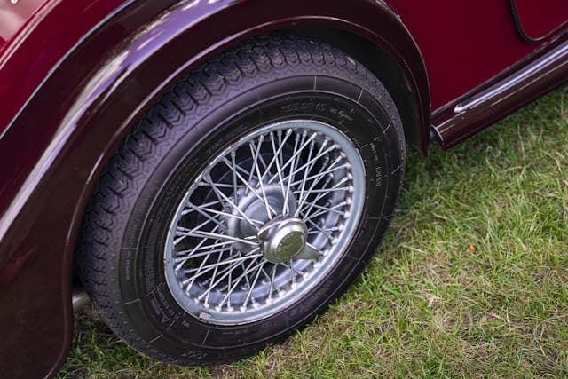 1960 Morgan Plus-4 wire wheel tire