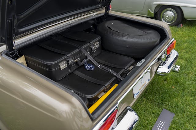1970 Mercedes-Benz 280SL Pagoda trunk suitcases