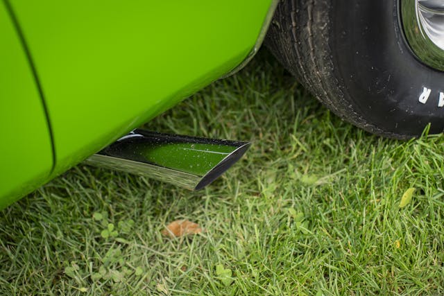 1970 Plymouth AAR Cuda tailpipe
