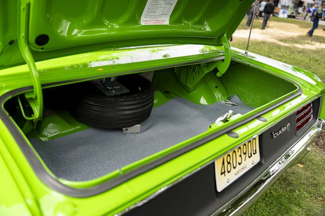 1970 Plymouth AAR Cuda trunk