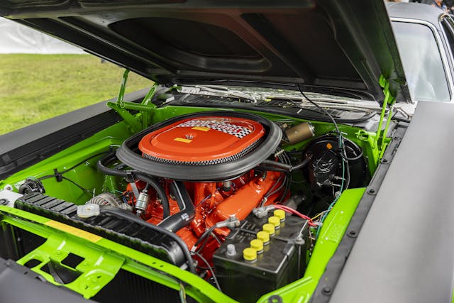 1970 Plymouth AAR Cuda engine bay