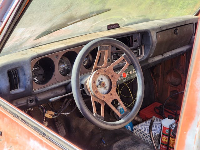 1975 Datsun 620 steering wheel