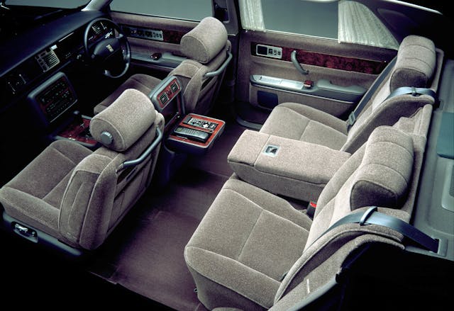1998 Toyota Century wool interior high angle