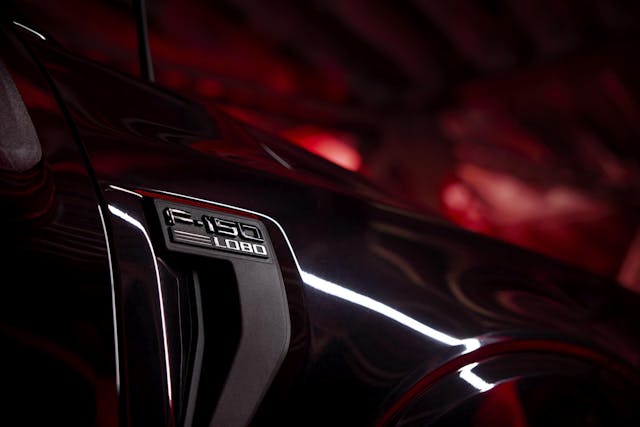 2025 Ford F-150 Lobo exterior fender badge detail