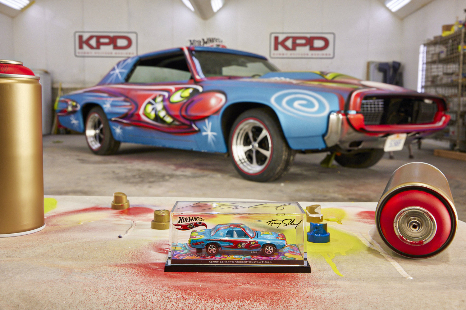 Hot Wheels x Kenny Scharf Custom T-Bird | Mattel Creations