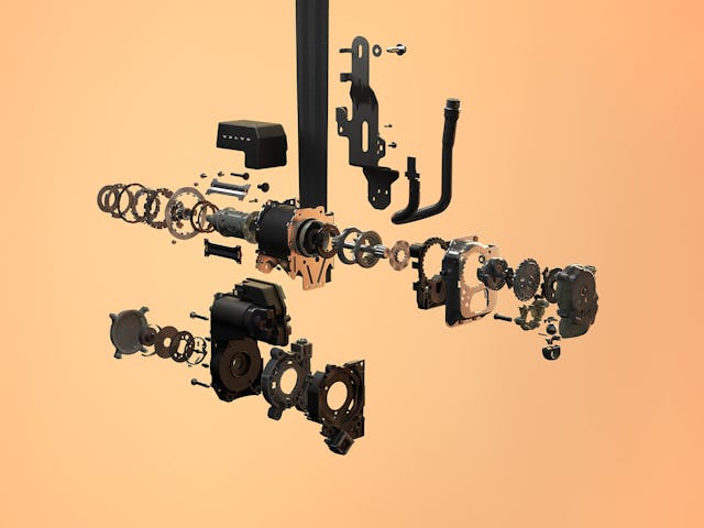 Volvo multi-adaptive safety belt - exploded view