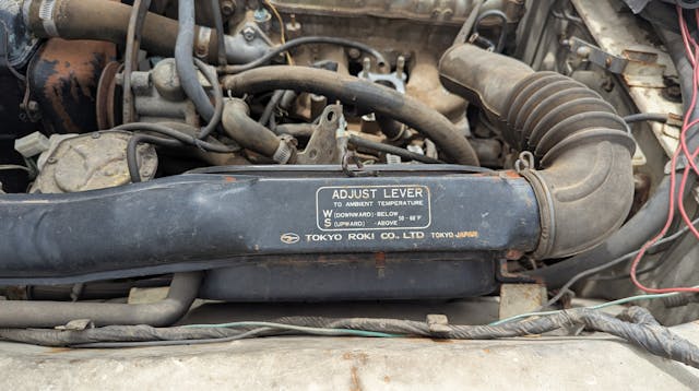 1976 Ford Courier engine bay air