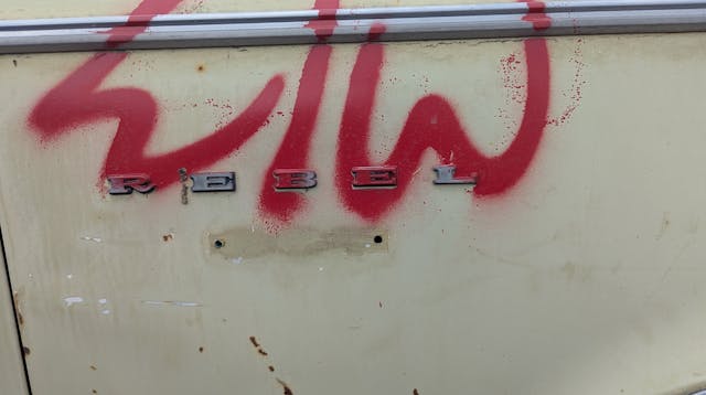 1969 AMC Rebel SST Hardtop Coupe badge paint