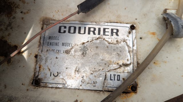 1976 Ford Courier info plate